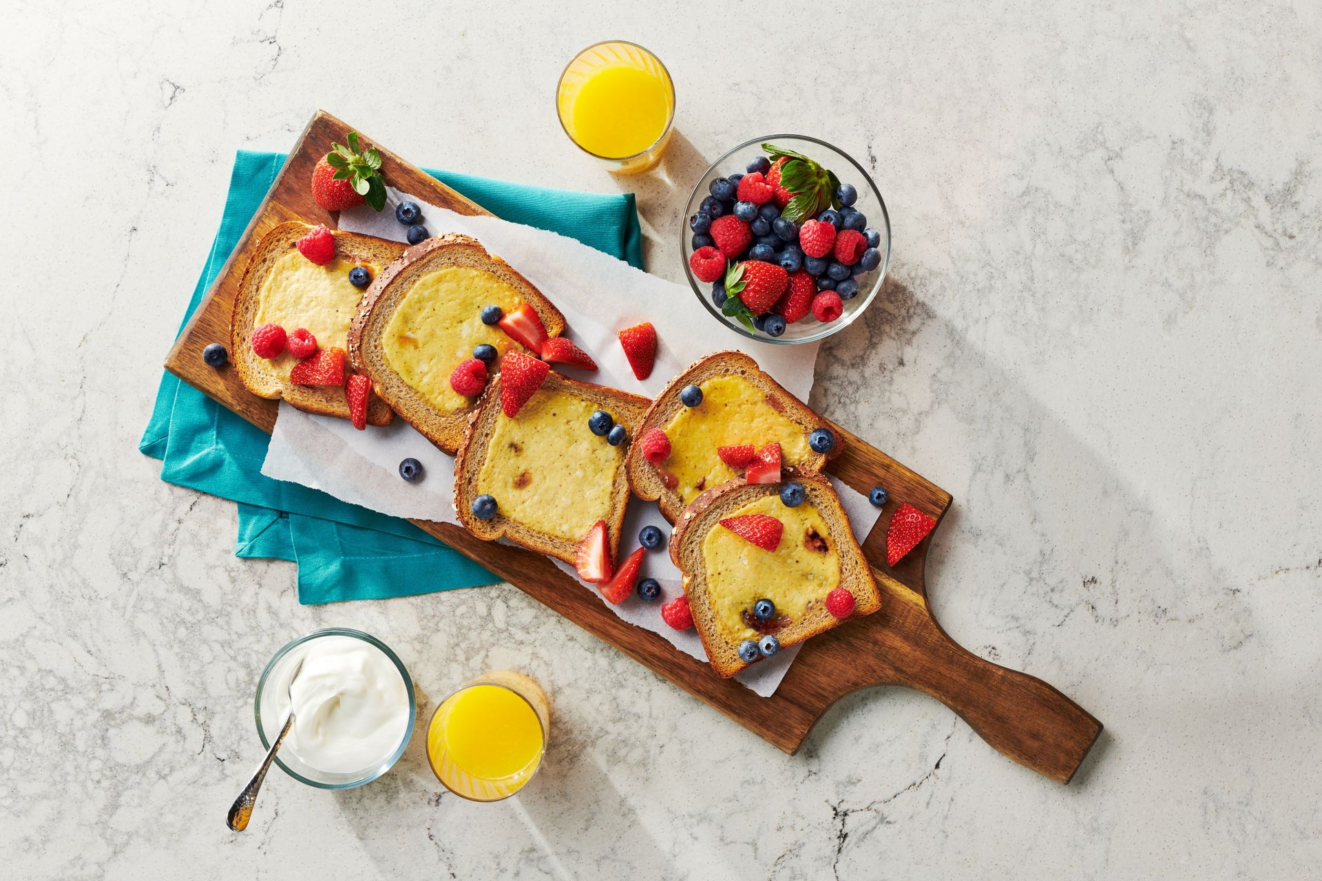 Custard Yogurt Toast