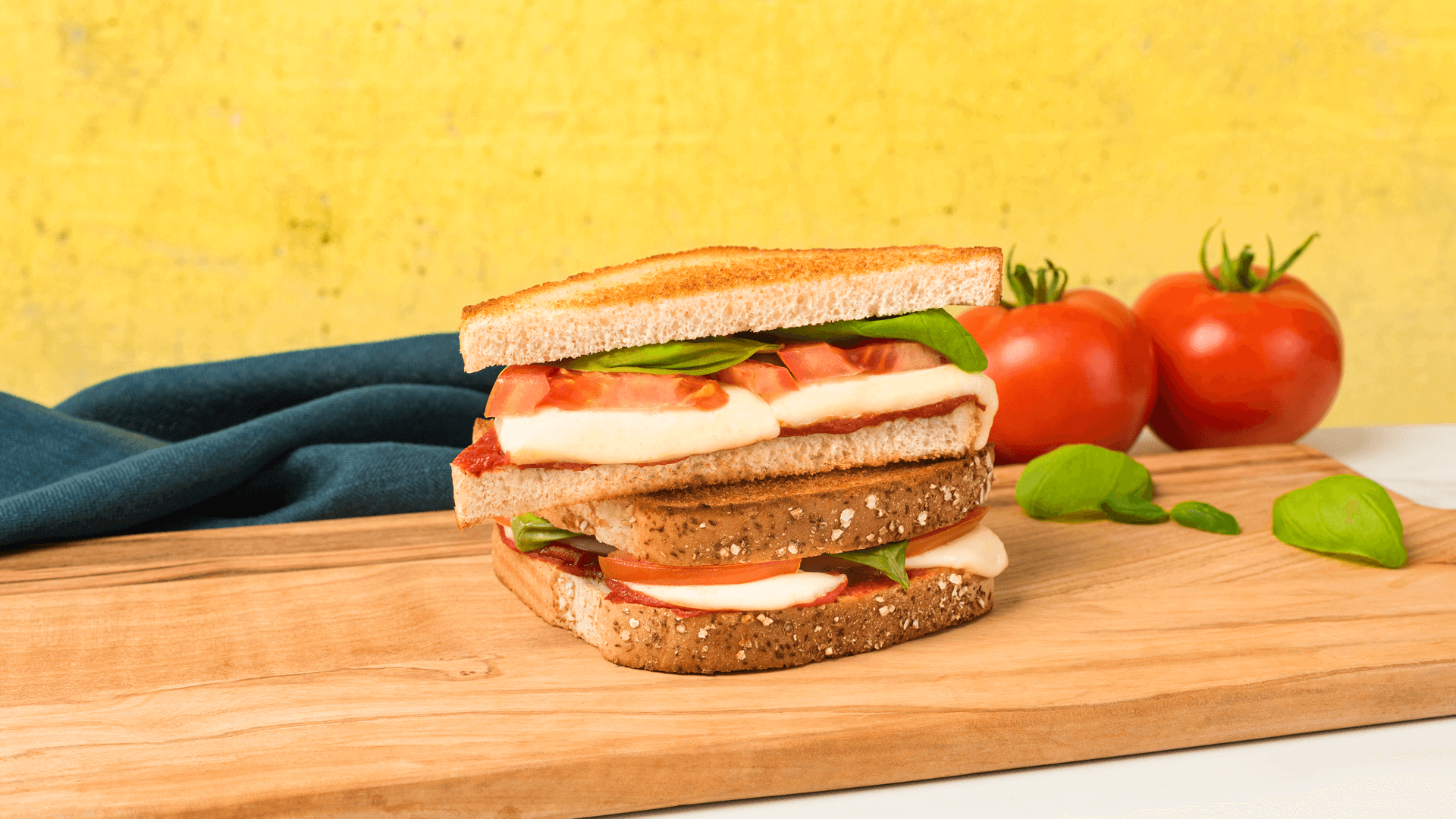 Grilled Margherita Sandwiches