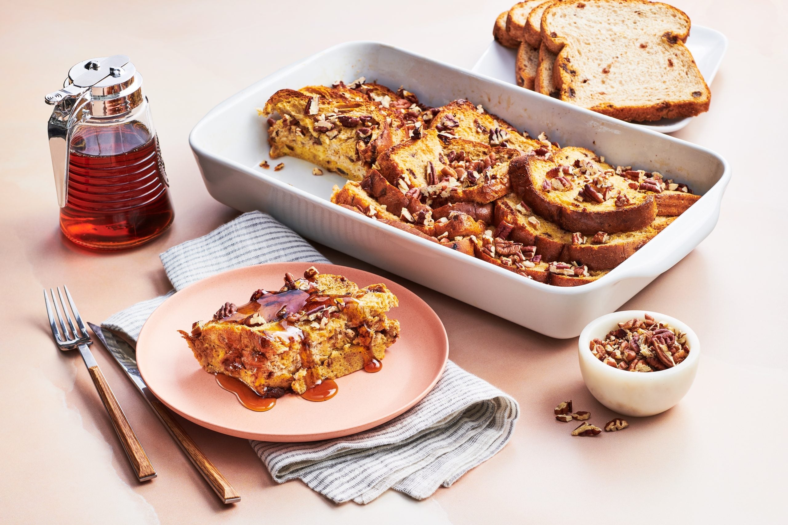 Cinnamon Raisin Bread Casserole