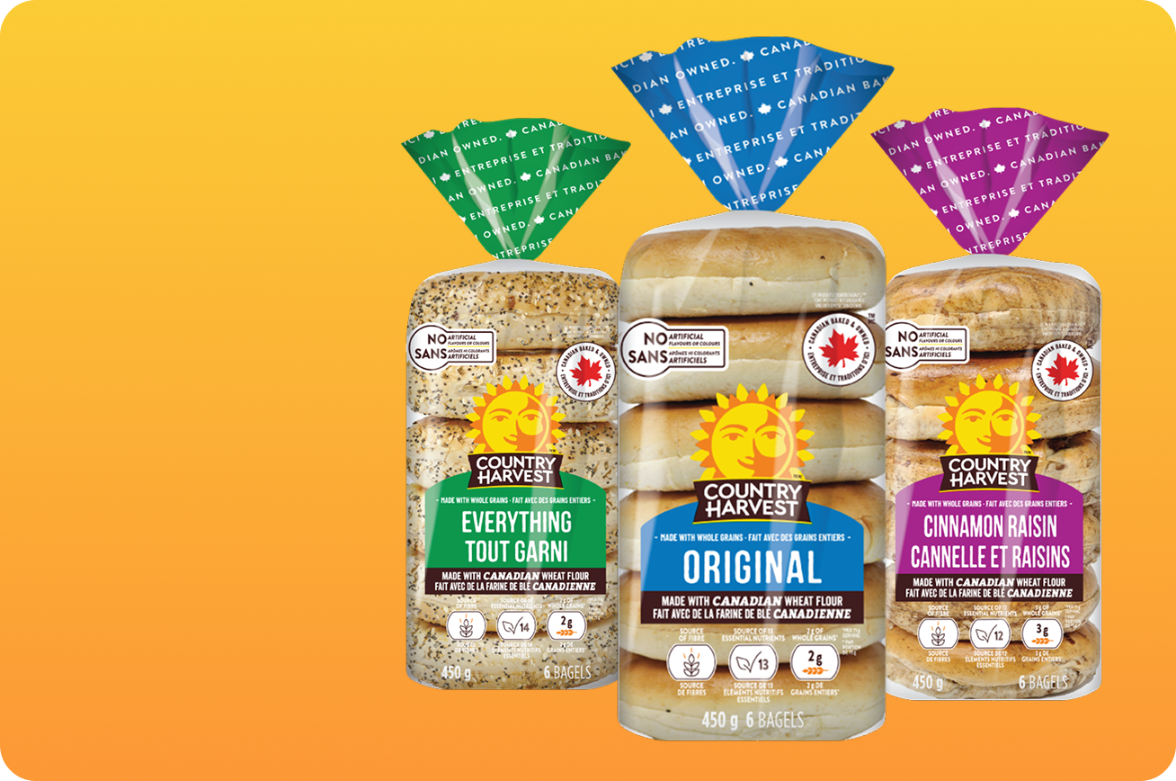 3 bags of bagels