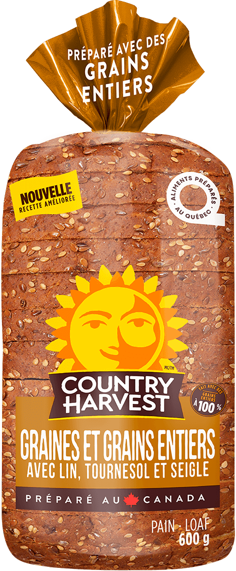 Product: Graines et grains entiers avec lin, tournesol et seigle