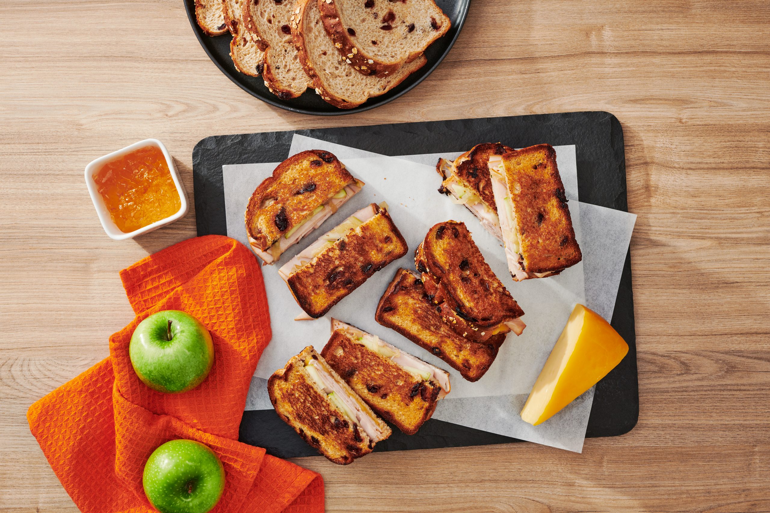 Turkey- Apple Grilled Cheese
